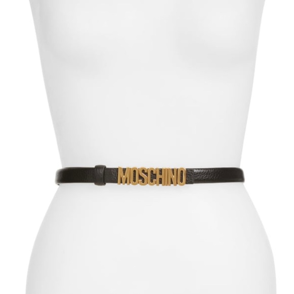 Moschino Accessories - Moschino Logo Leather Belt